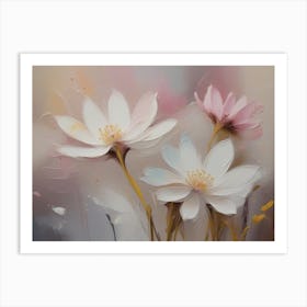 Abstract Flowers 12 Art Print