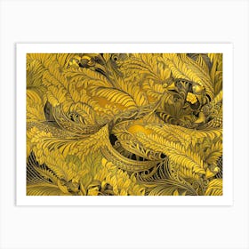 Gold Leaf 2 Art Print