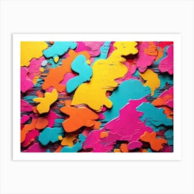 Paint Splashes Art Print