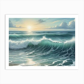 Ocean Waves Art Print