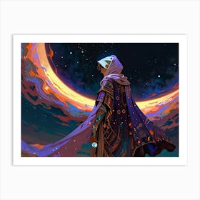 Man In A Cloak Art Print