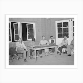 Meeting Of Camp Committee With The Camp Manager At Aqua Fria Migratory Labor Camp, Arizona, This Camp Art Print