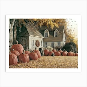 Pumpkin Patch Art Print