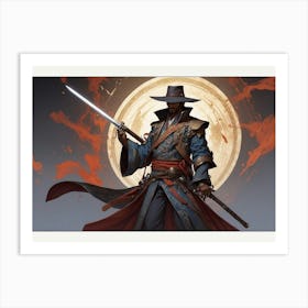 Moonlit Battle Art Print