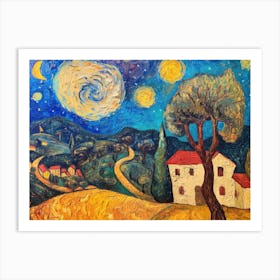 Contemporary Artwork Inspired By Vincent Van Gogh 10 Art Print