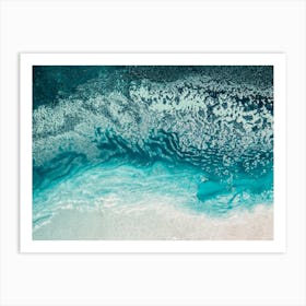 Aqua Floating 4 Art Print