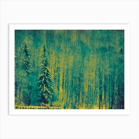 Winter Wonderland Snowy Trees or Forest Art Print