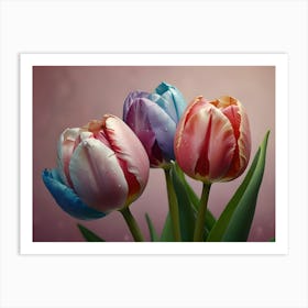 Three Tulips Art Print