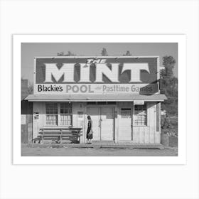 Pool Hall And Game Parlor, Central Valley, California, This Is One Of The Boom Towns Near Shasta Dam By Russell Lee Art Print
