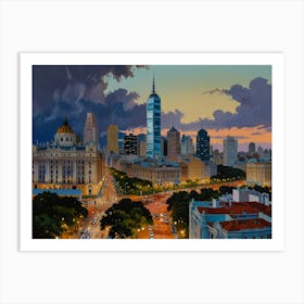 Buenos Aires City  Art Print