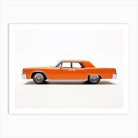 Toy Car 64 Lincoln Continental Orange Art Print