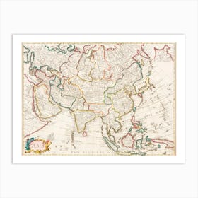 Map Of Asia Art Print