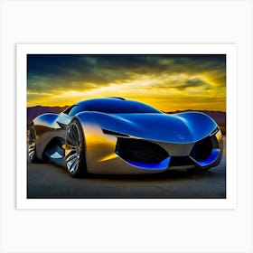 Futuristic Sports Car Art Print