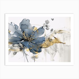 Watercolor Flower Painting Art Print