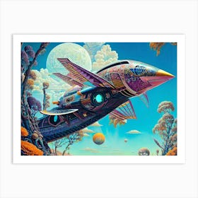 Spaceship Art Print