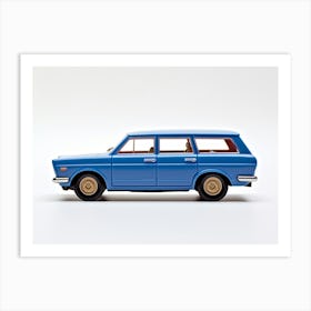 Toy Car 71 Datsun Bluebird 510 Wagon Blue Art Print