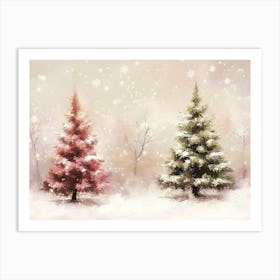 Christmas Trees 3 Art Print