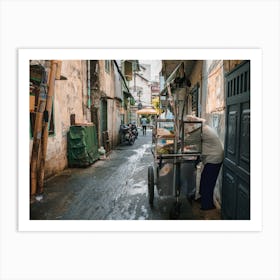 Food Stall In A Quiet Corner Of Saigon Art Print