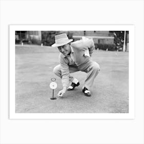 Bing Crosby On The Golf Course Playing For Charity Art Print
