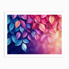 Colorful Leaves 8 Art Print