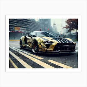 Gold Gtr Wallpaper Art Print