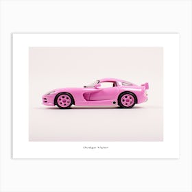 Toy Car Dodge Viper Pink Poster Art Print