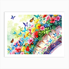 Butterfly Garden Art Print