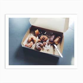 Donuts In A Box Art Print