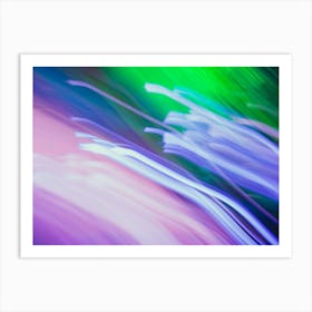 Abstract Streaks Of Light Colored Art Print