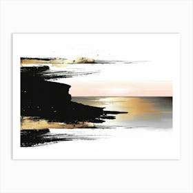 Sunset At The Beach 58 Art Print