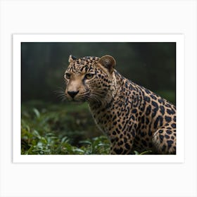 Leopard In The Forest 1 Art Print