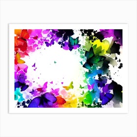 Colorful Butterflies 7 Art Print