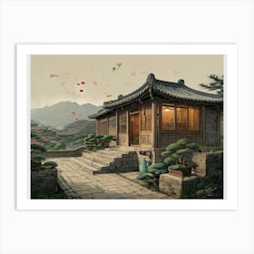 Asian House 2 Art Print