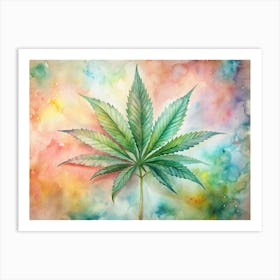 Marijuana Leaf Art Print