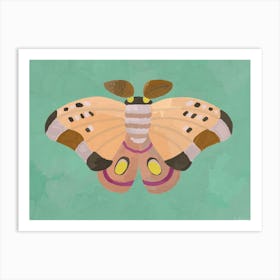 Pink Moth Art Print