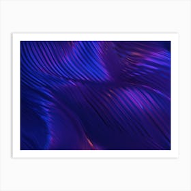 Abstract landscape: wave #2 [synthwave/vaporwave/cyberpunk] — aesthetic poster Art Print