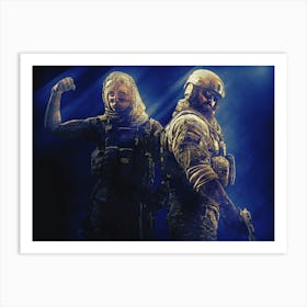 Light Of Heroes ― Blackbeard & Valkyrie Rainbow Six Siege Operation Art Print