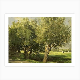 Wilgebome (Willow Trees), By Willem Roelofs 1st, 1875 85, Dutch Painting, Oil On Panel Art Print