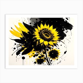 Sunflower Painting Art Print