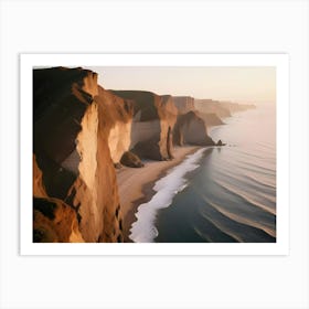 Sunrise Over Cliffs Art Print