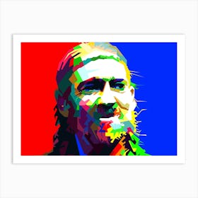 Willie Nelson US Folk Country Singer Musician Pop Art WPAP Art Print