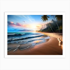 Sunset Beach 2 Art Print