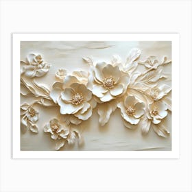 Beautiful 3d Flower 2 Art Print