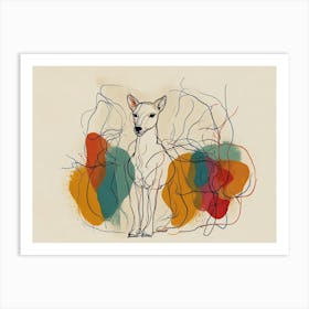 Dog "hand drawing" Art Print