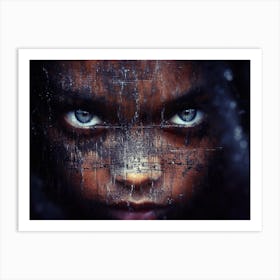 Dark Blue Eyes Art Print