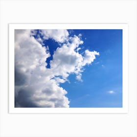 Blue Sky With Clouds 1 Art Print