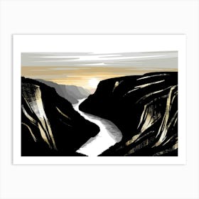 Yosemite Canyon Art Print