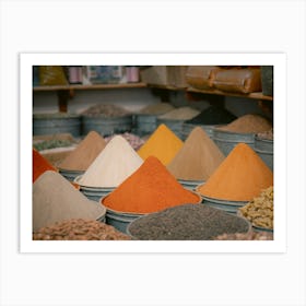 Herbs And Spices Morocco Art Print