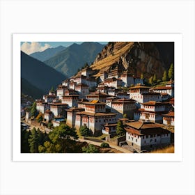 Tibetan Village 1 Art Print