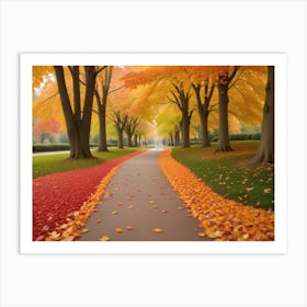 Autumn Path Art Print